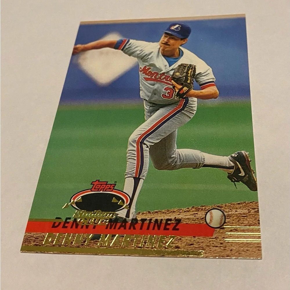 Dennis Martinez Rare! 1993 Topps Stadium Club Error Card Double Name/foil